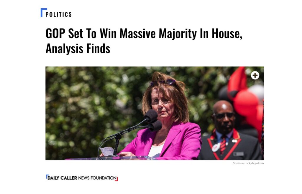 GOP Set To Win Massive Majority In House, Analysis Finds Worthy Insights